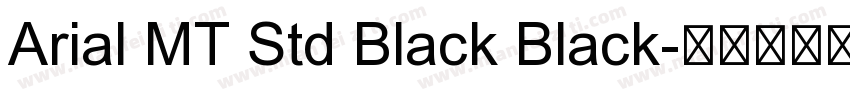 Arial MT Std Black Black字体转换